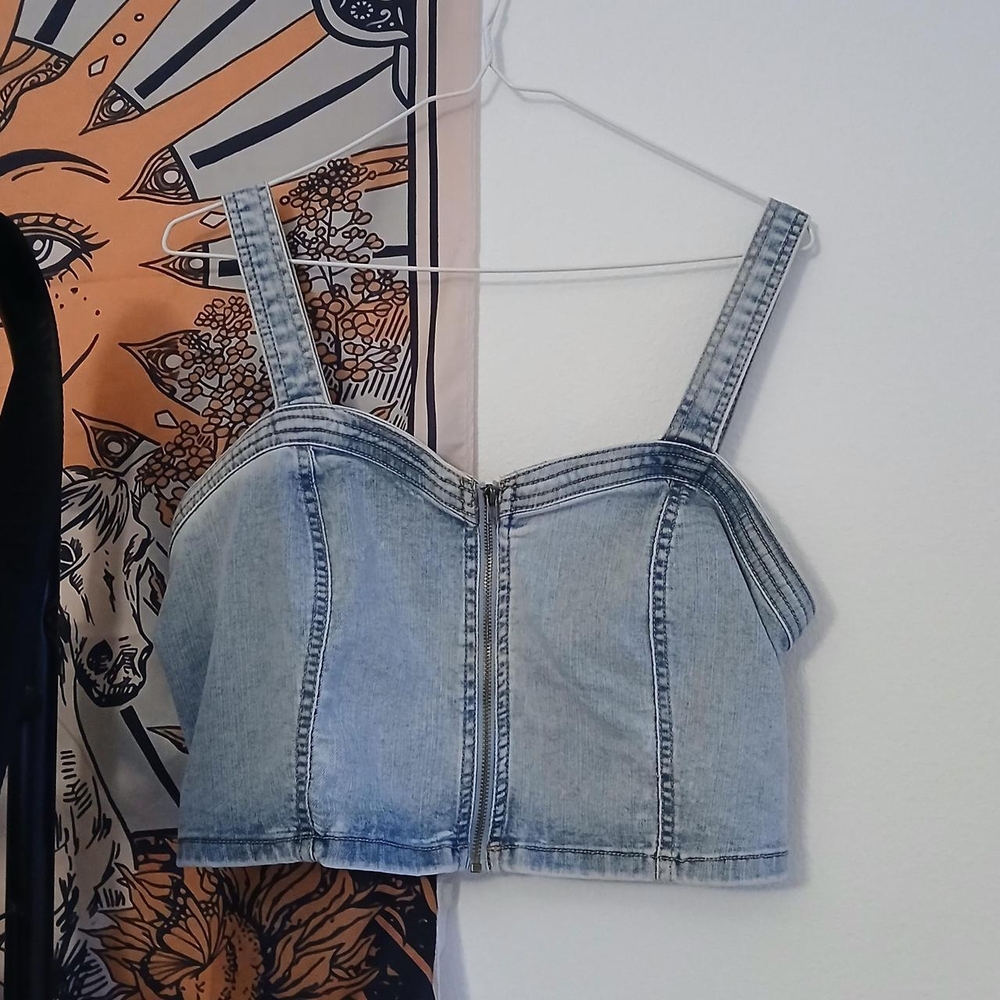 Denim Crop Top